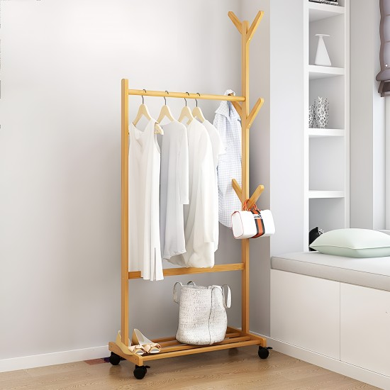 Wooden Clothing Rack